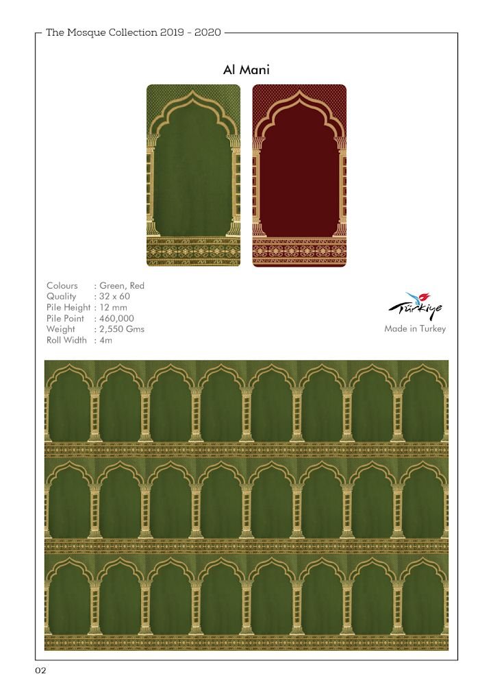 Al Mani — Mosque Carpet catalogue PDF