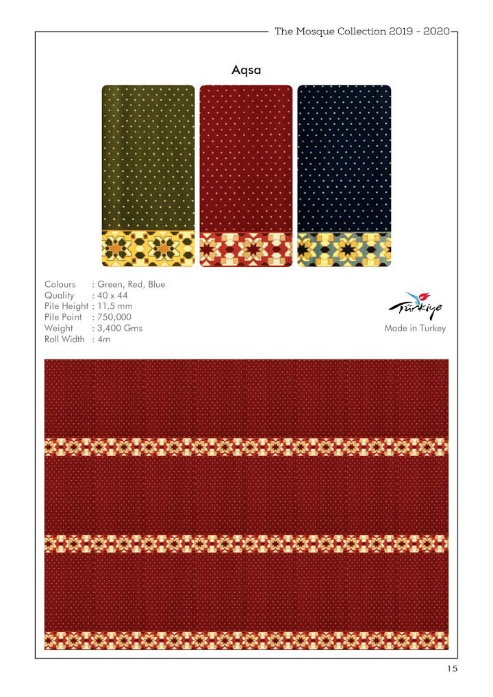 Aqsa — Mosque Carpet catalogue PDF
