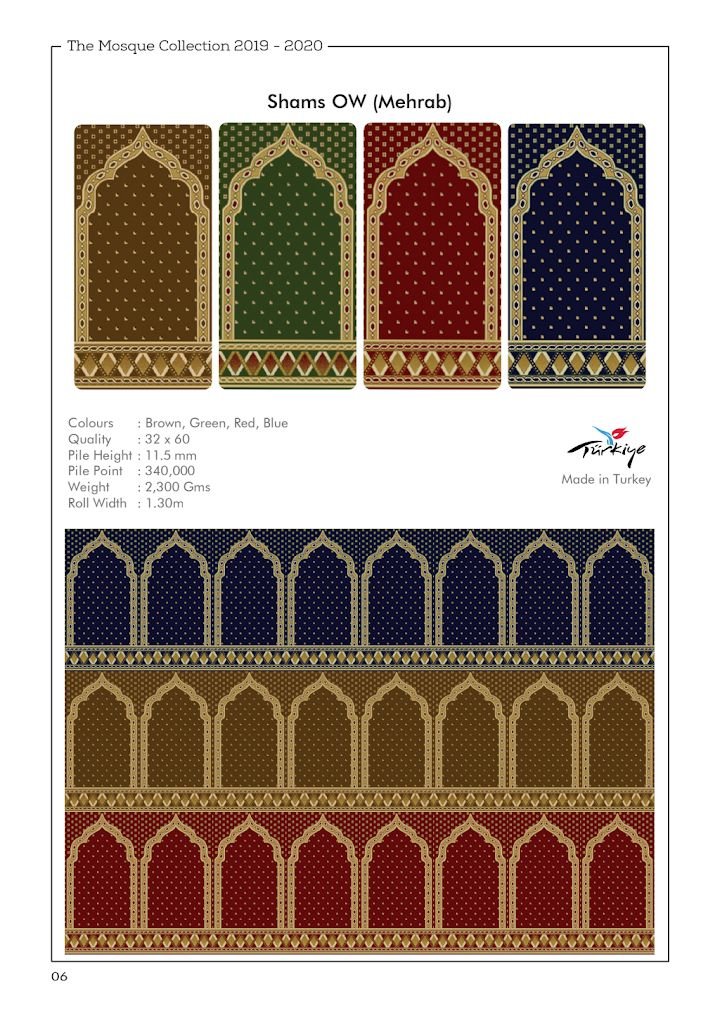 Shams Mehrab — Mosque Carpet catalogue PDF
