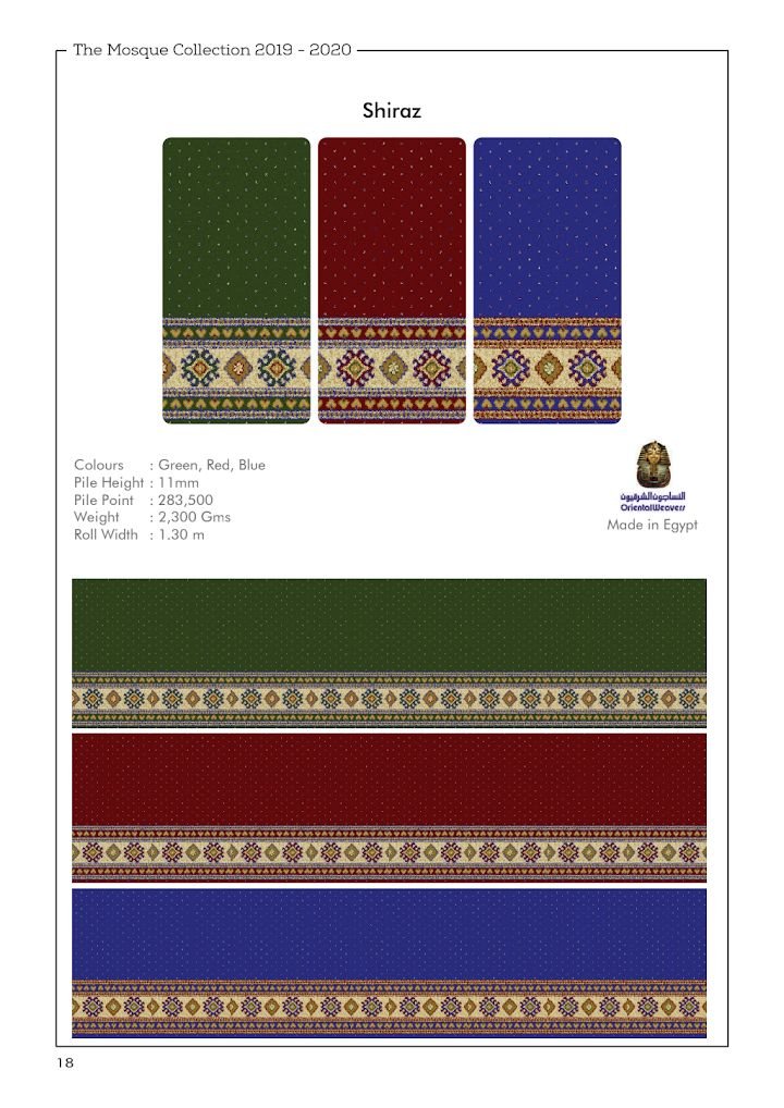 Shiraz — Mosque Carpet catalogue PDF