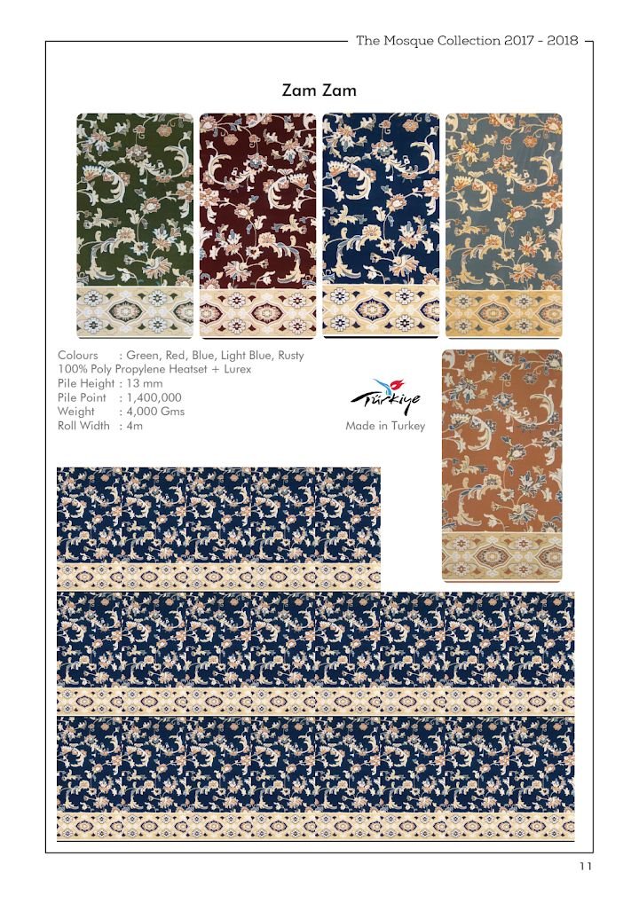 Zam Zam — Mosque Carpet catalogue PDF